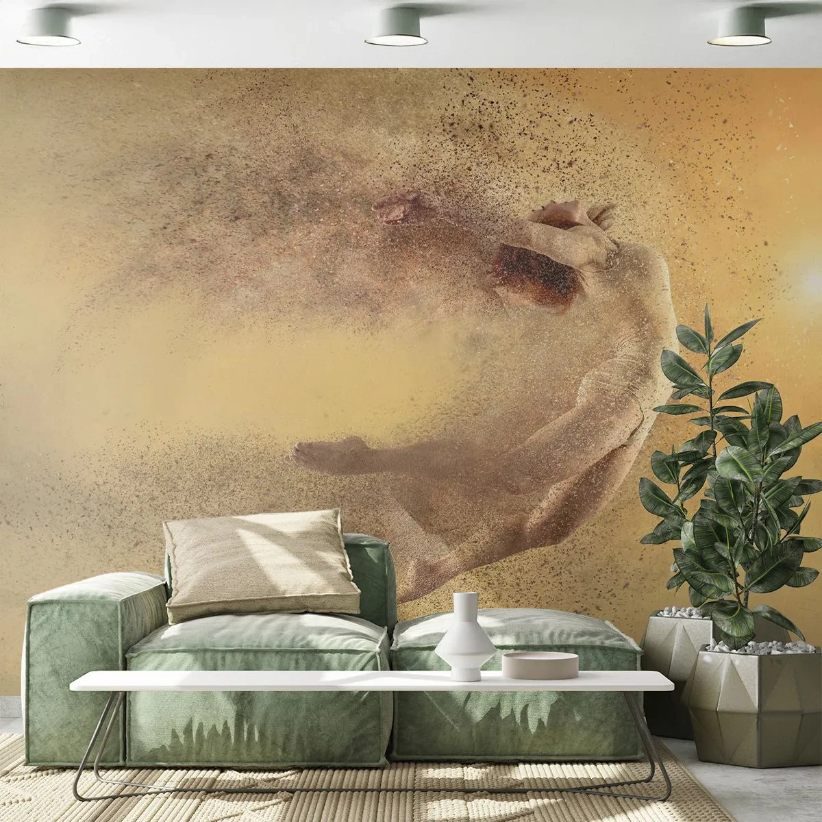 Samolepiaca Fototapeta Deluxe Sticker - V tanečnom vytržení - Abstrakcia, Žena, Grafika - 250x175 cm