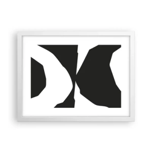 Plagát v bielom ráme - Positive-negative - 40x30 cm