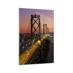 Obraz na skle - Večer vo fialovej - 70x100 cm