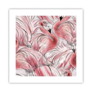 Plagát - Vtáči corps de ballet - 40x40 cm