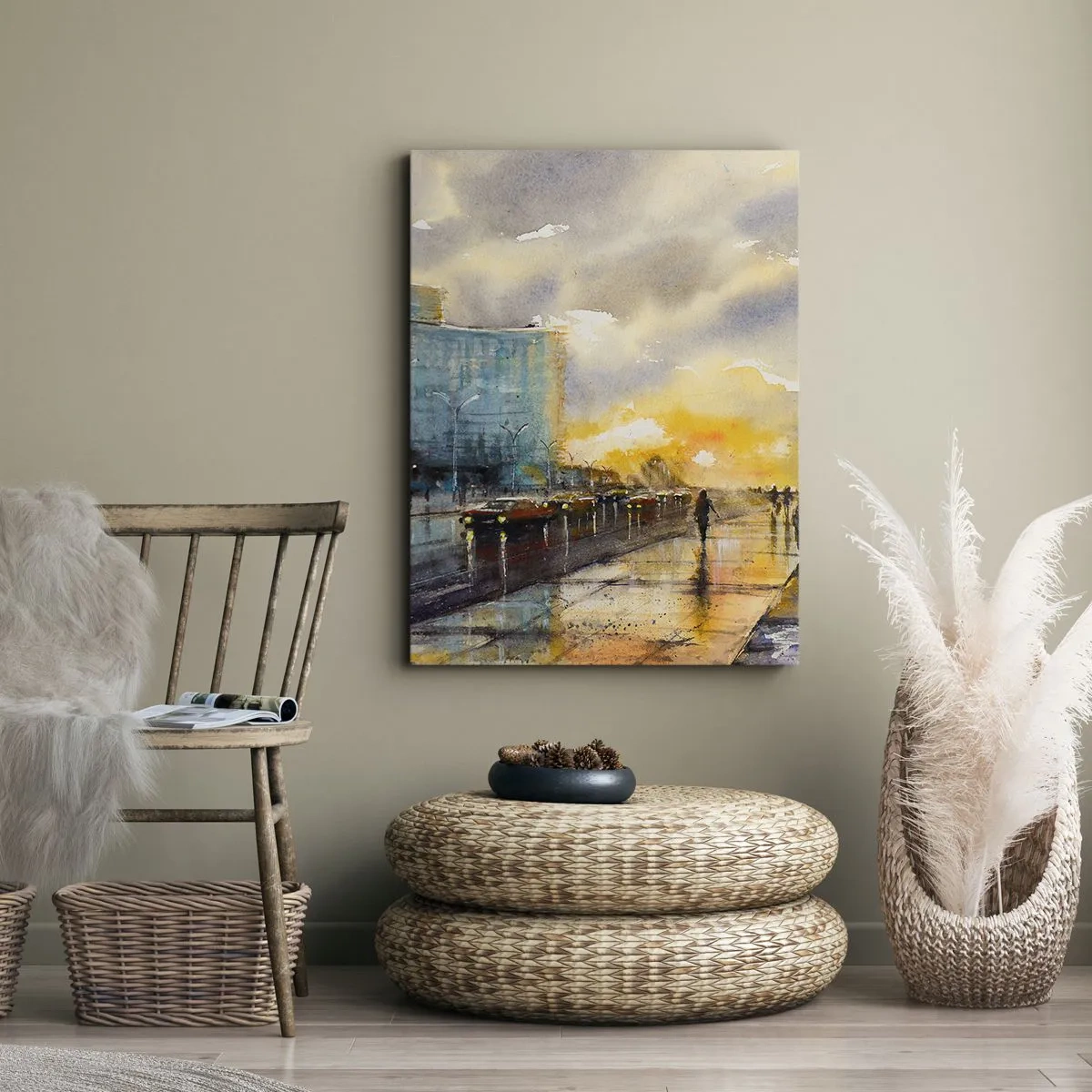 Obraz na plátne - Život na pobreží - 50x70 cm
