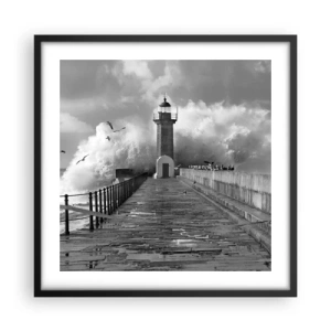 Plagát v čiernom ráme - Nebojácna - 50x50 cm