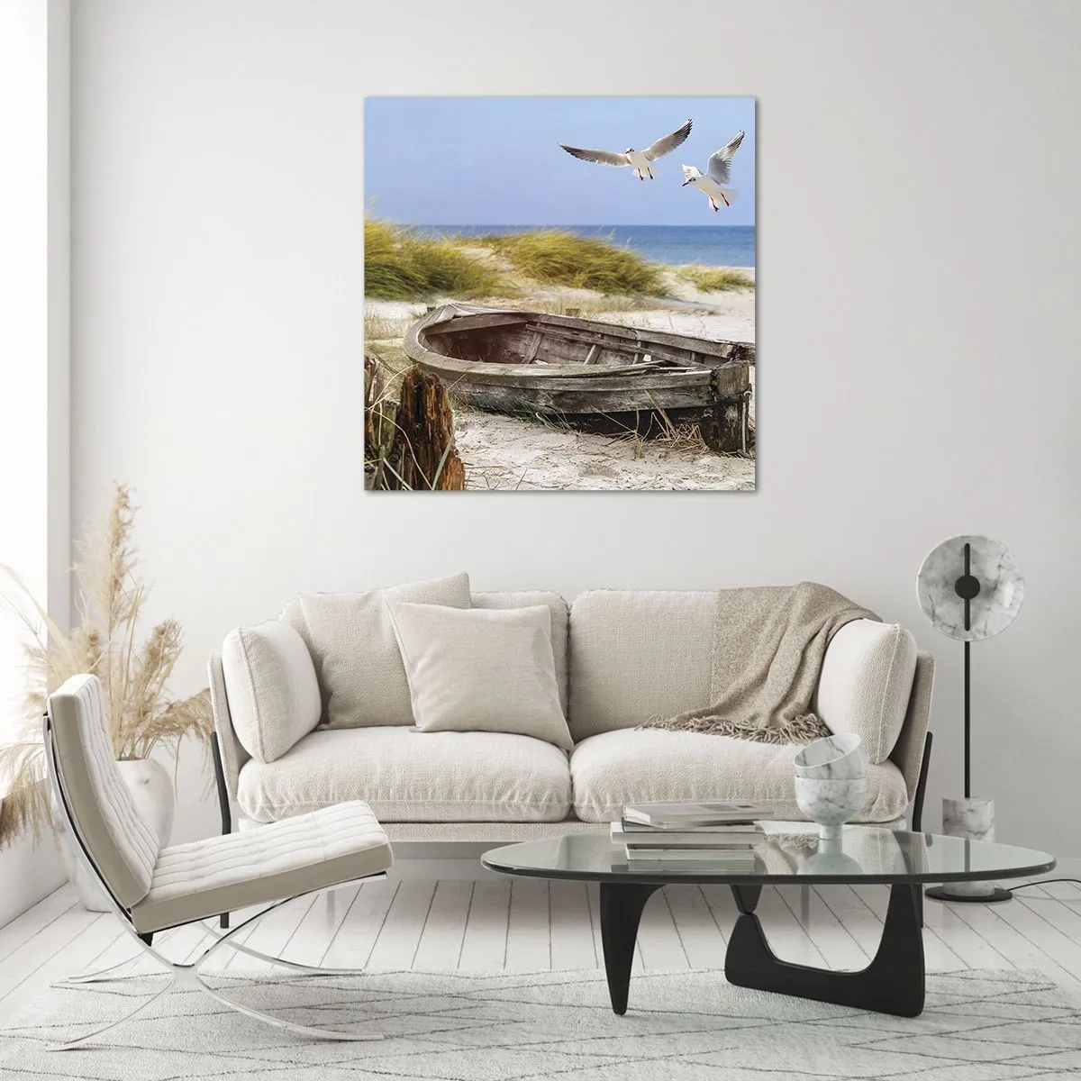 Obraz na skle - Vetrom ožiarené - 70x70 cm