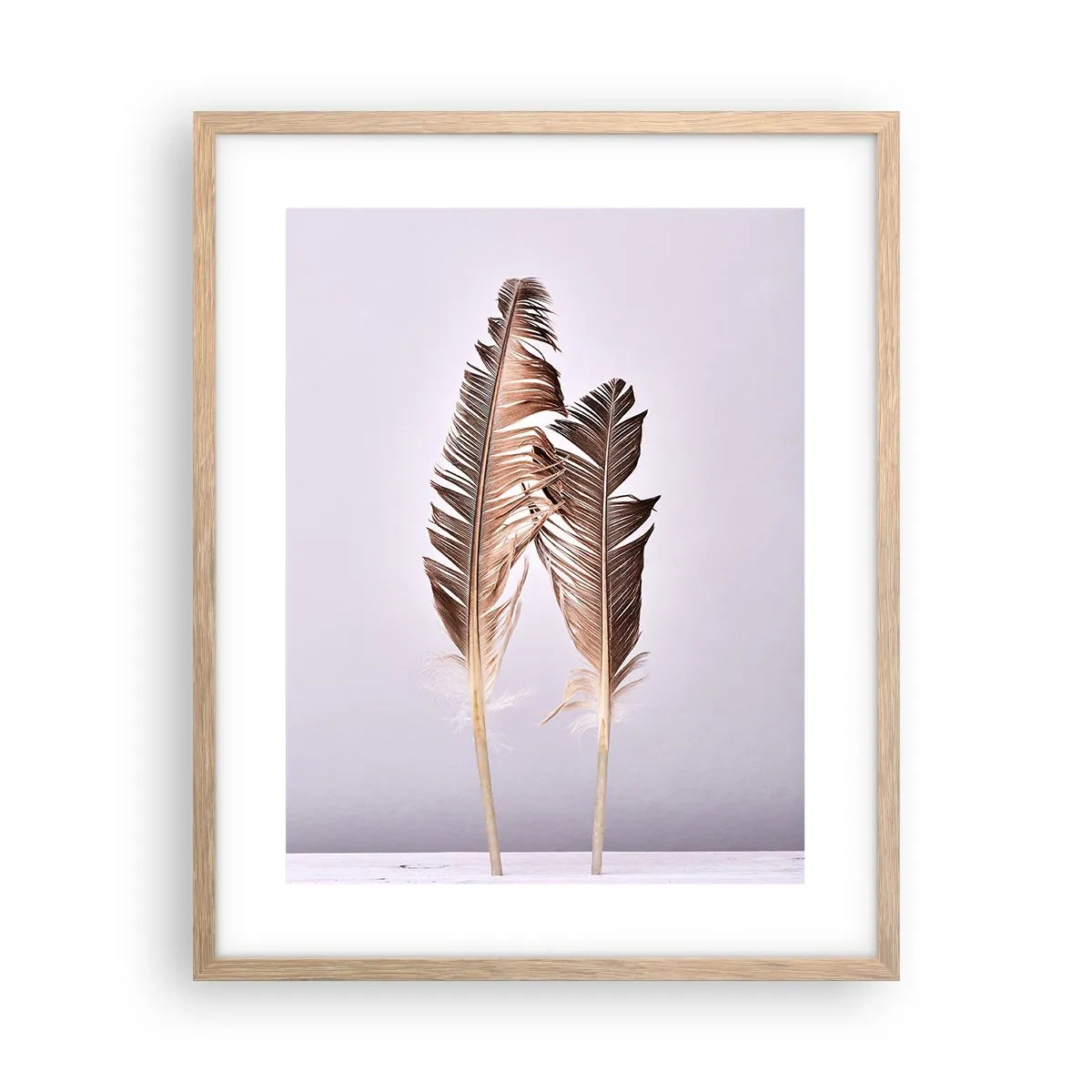 Plagát v ráme zo svetlého duba - Proti ničote - 40x50 cm