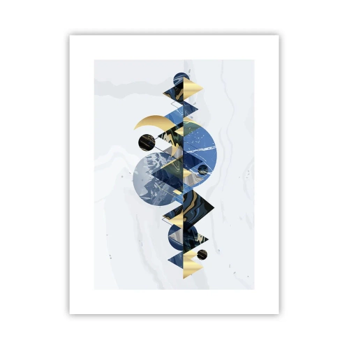 Plagát - Geometrická krajina - 30x40 cm