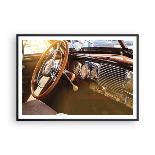 Plagát v čiernom ráme - Závan luxusu z minulosti - 100x70 cm