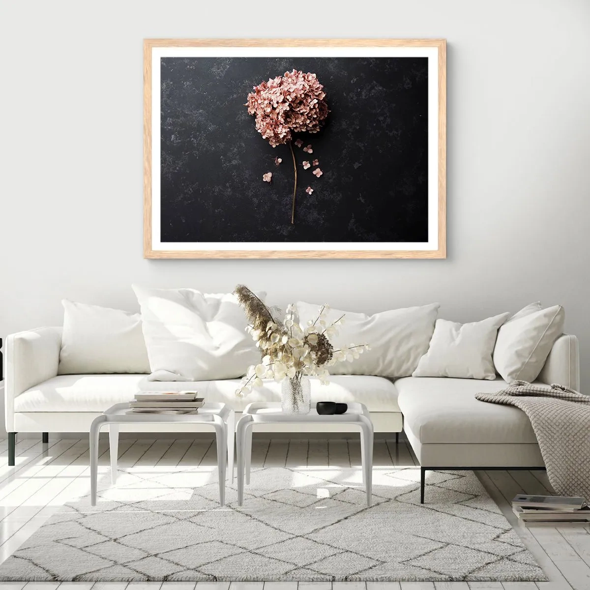 Plagát v ráme zo svetlého duba - Skutočne romantické znamenie - 50x40 cm