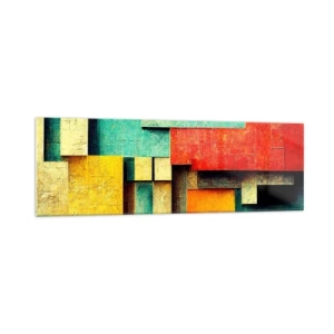 Obraz na skle - Festival pravých uhlov - 160x50 cm