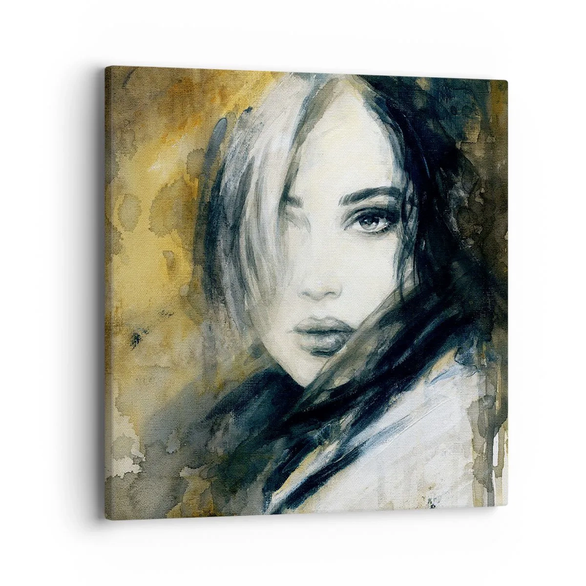 Obraz na plátne - viac nevinná alebo zmyselná? - 40x40 cm