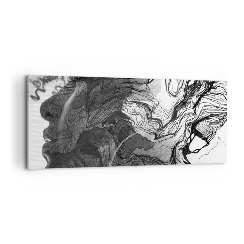Obraz na plátne - Zapletená v snoch - 100x40 cm