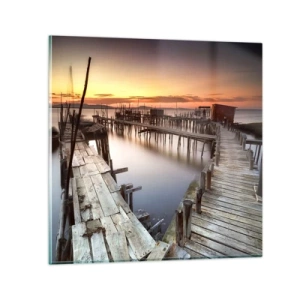 Obraz na skle - Autentickosť, nie turistická atrapa - 30x30 cm