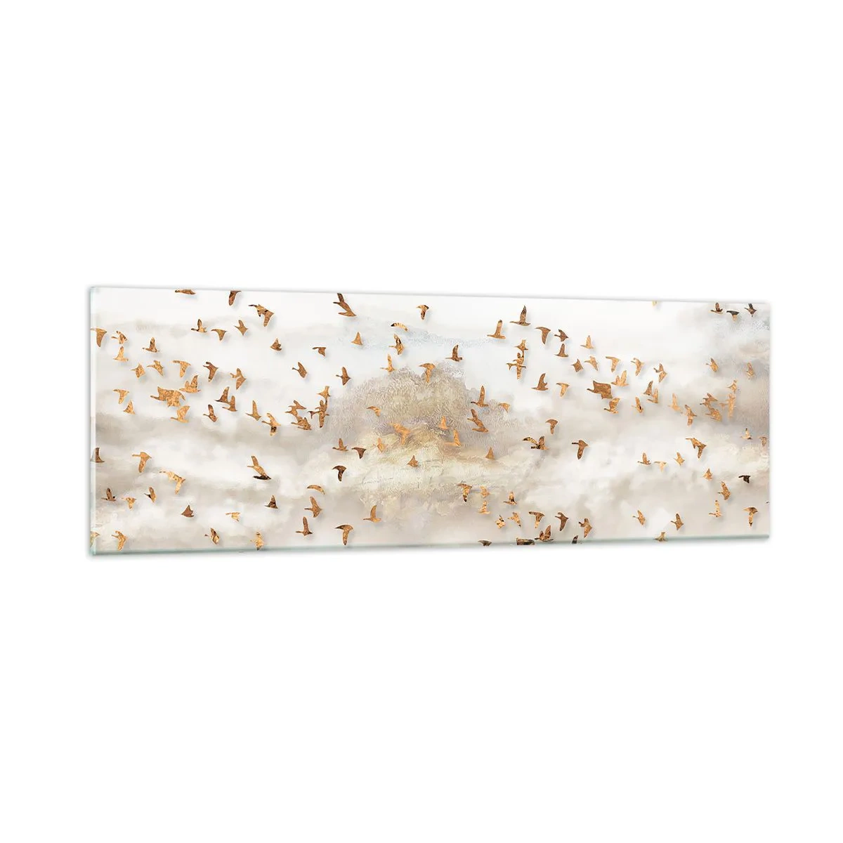 Obraz na skle - Už je čas... - 90x30 cm