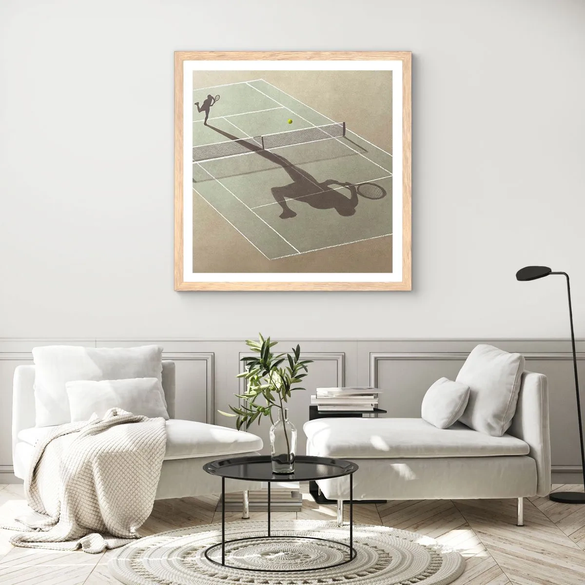 Plagát v ráme zo svetlého duba - Dobývanie samého seba - 40x40 cm