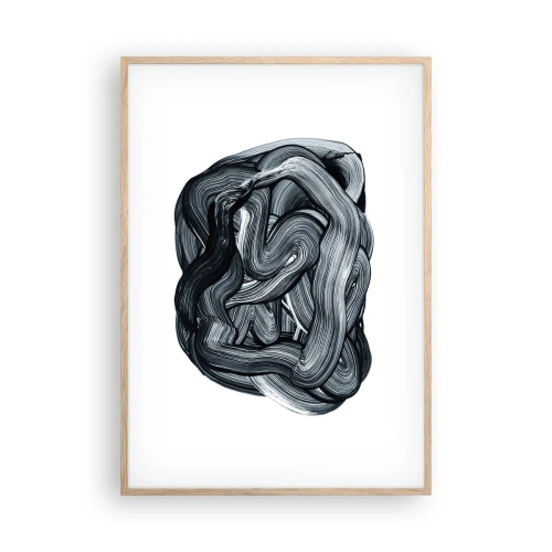 Plagát v ráme zo svetlého duba - Nie je to tak jednoduché - 70x100 cm