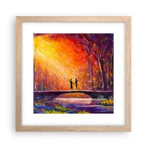 Plagát v ráme zo svetlého duba - Nebo ich tiež miluje - 30x30 cm