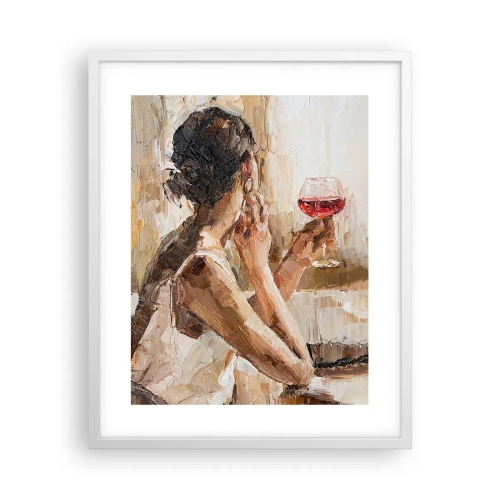 Plagát v bielom ráme - Chuť dobré chvíle - 40x50 cm