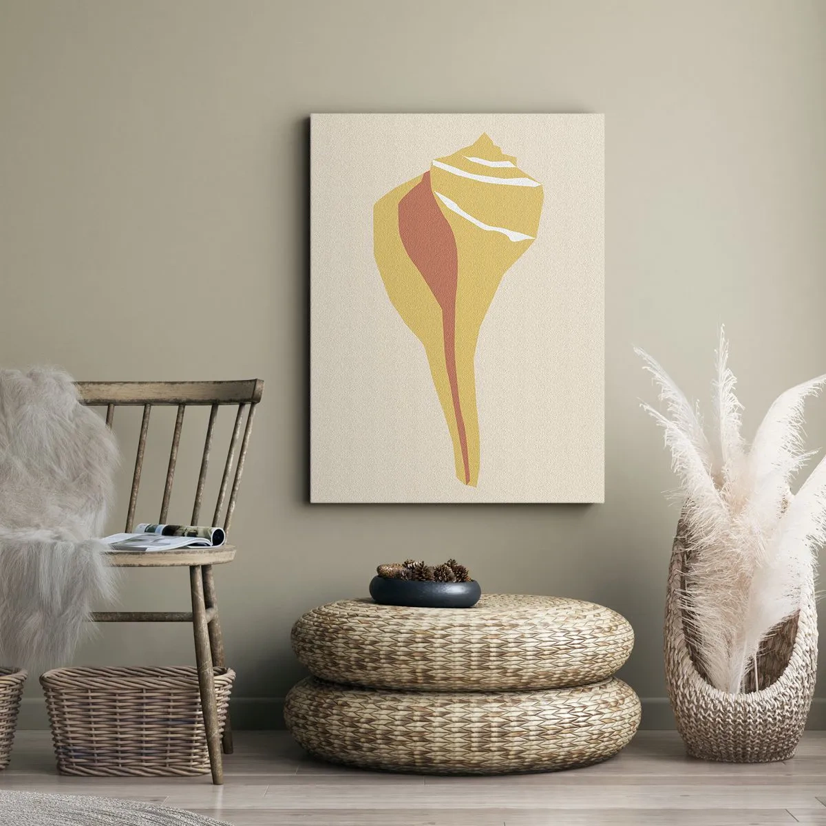 Obraz na plátne - Organická abstrakcia – rast - 55x100 cm