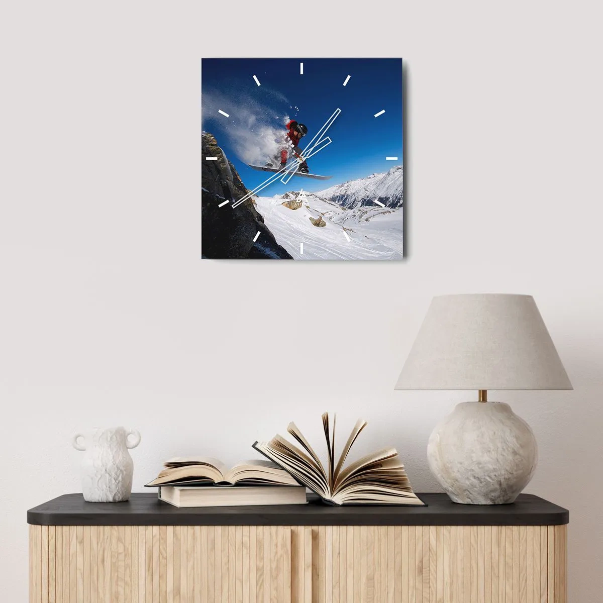 Nástenné hodiny - A stal si sa súčasťou priestoru - 40x40 cm