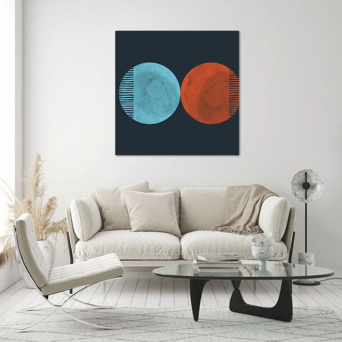 Obraz na skle - Iba geometria? - 70x70 cm