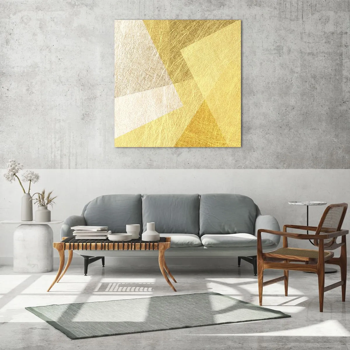 Obraz na skle - Počasie geometrie - 30x30 cm