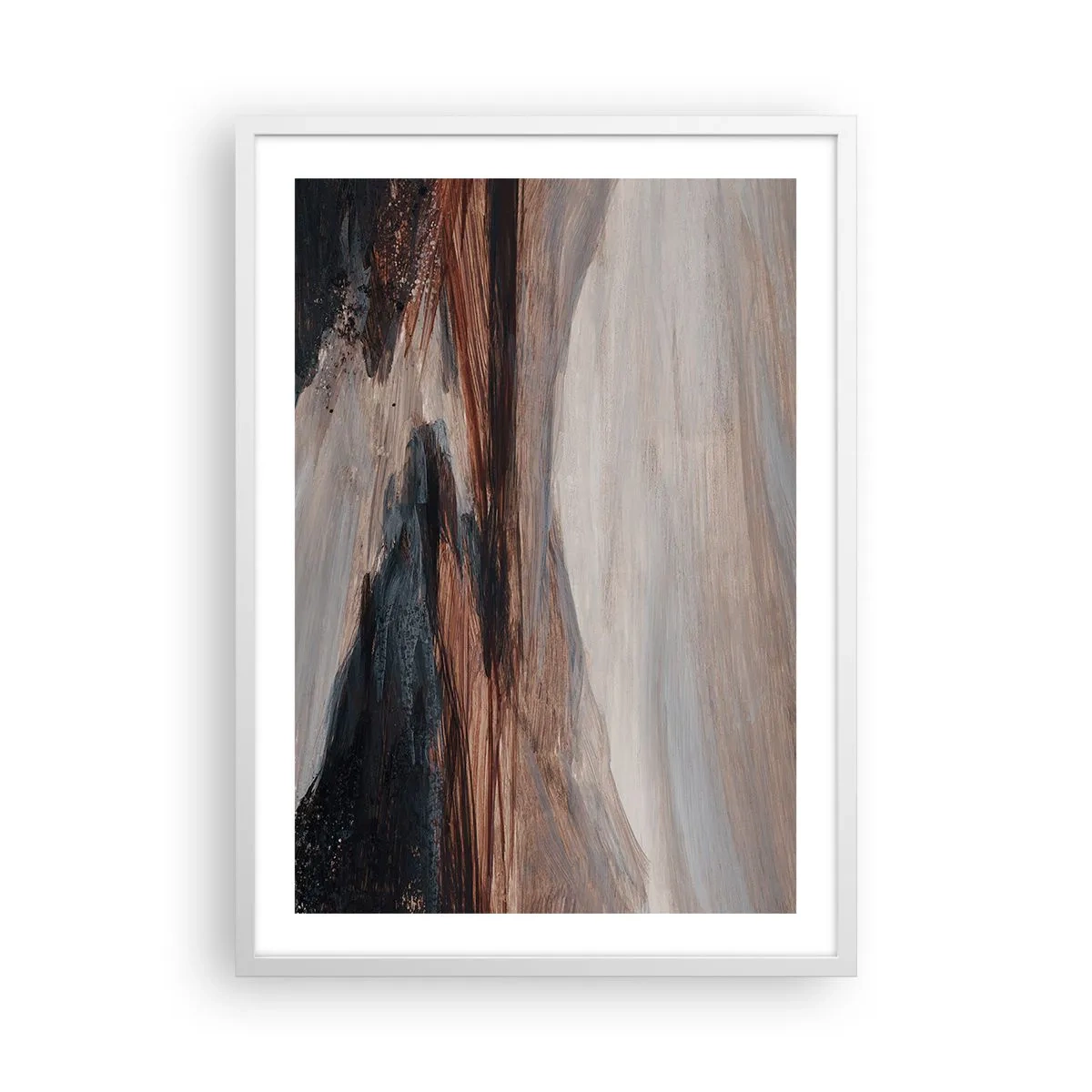 Plagát v bielom ráme -  Pokojné údolie - 50x70 cm