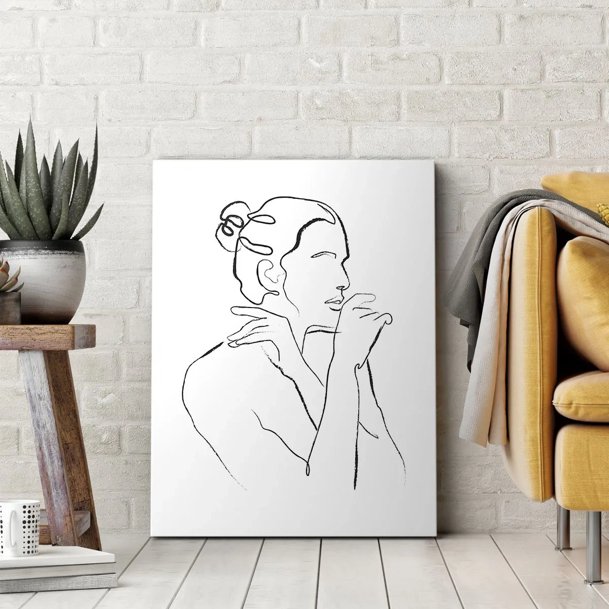 Obraz na plátne - Akt: zmyselné tajomstvo - 55x100 cm