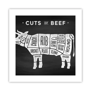 Plagát - Šlabikár mäsiara - 40x40 cm