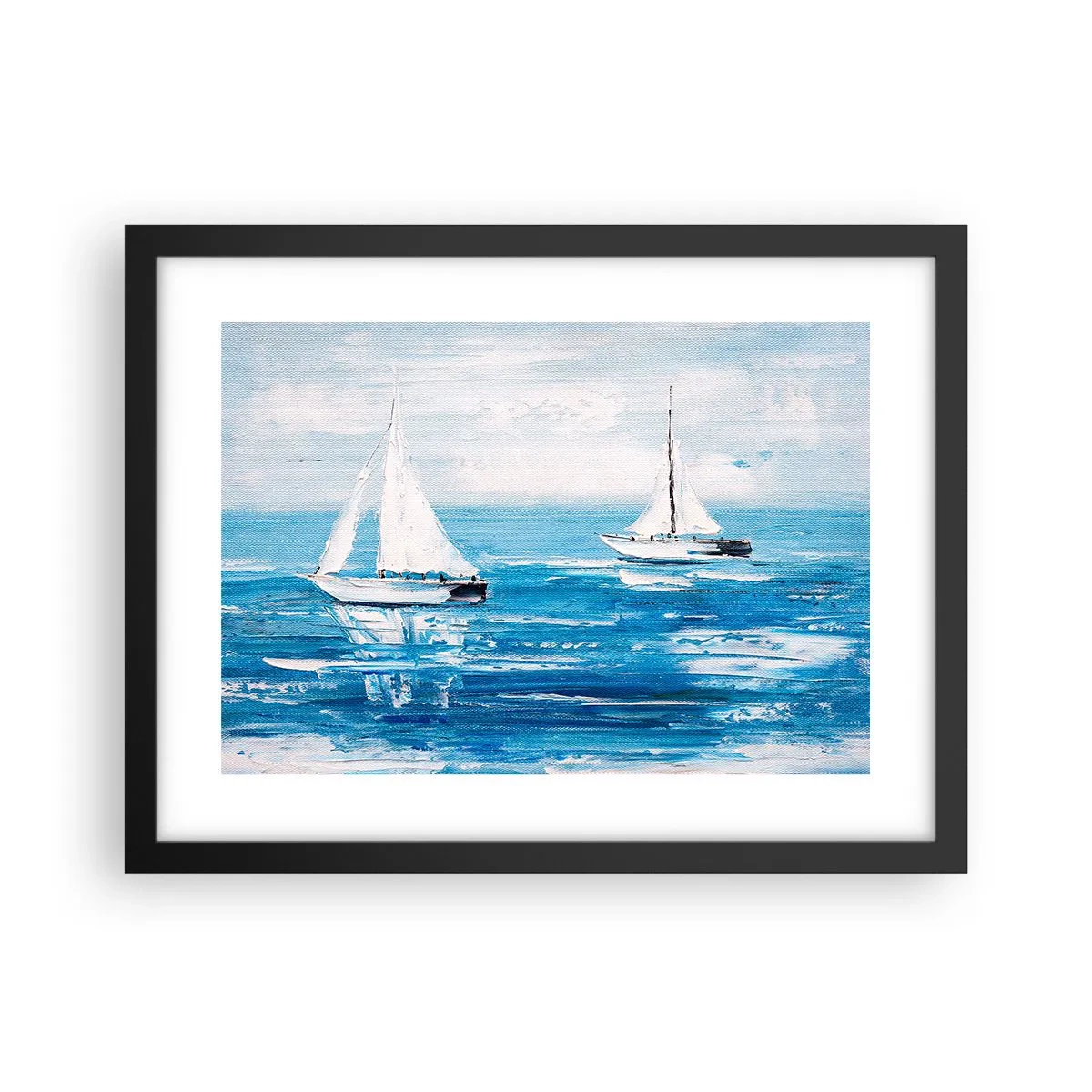 Plagát v čiernom ráme - S priateľom po boku - 40x30 cm