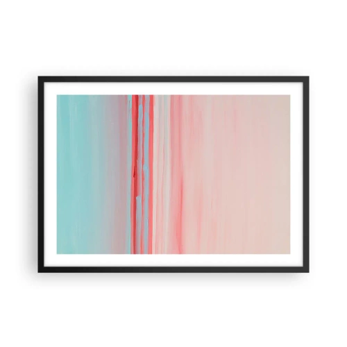 Plagát v čiernom ráme - Abstrakcia za úsvitu - 70x50 cm