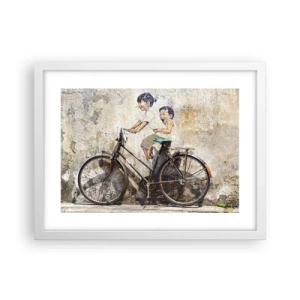 Plagát v bielom ráme - Pravda alebo klam? - 40x30 cm