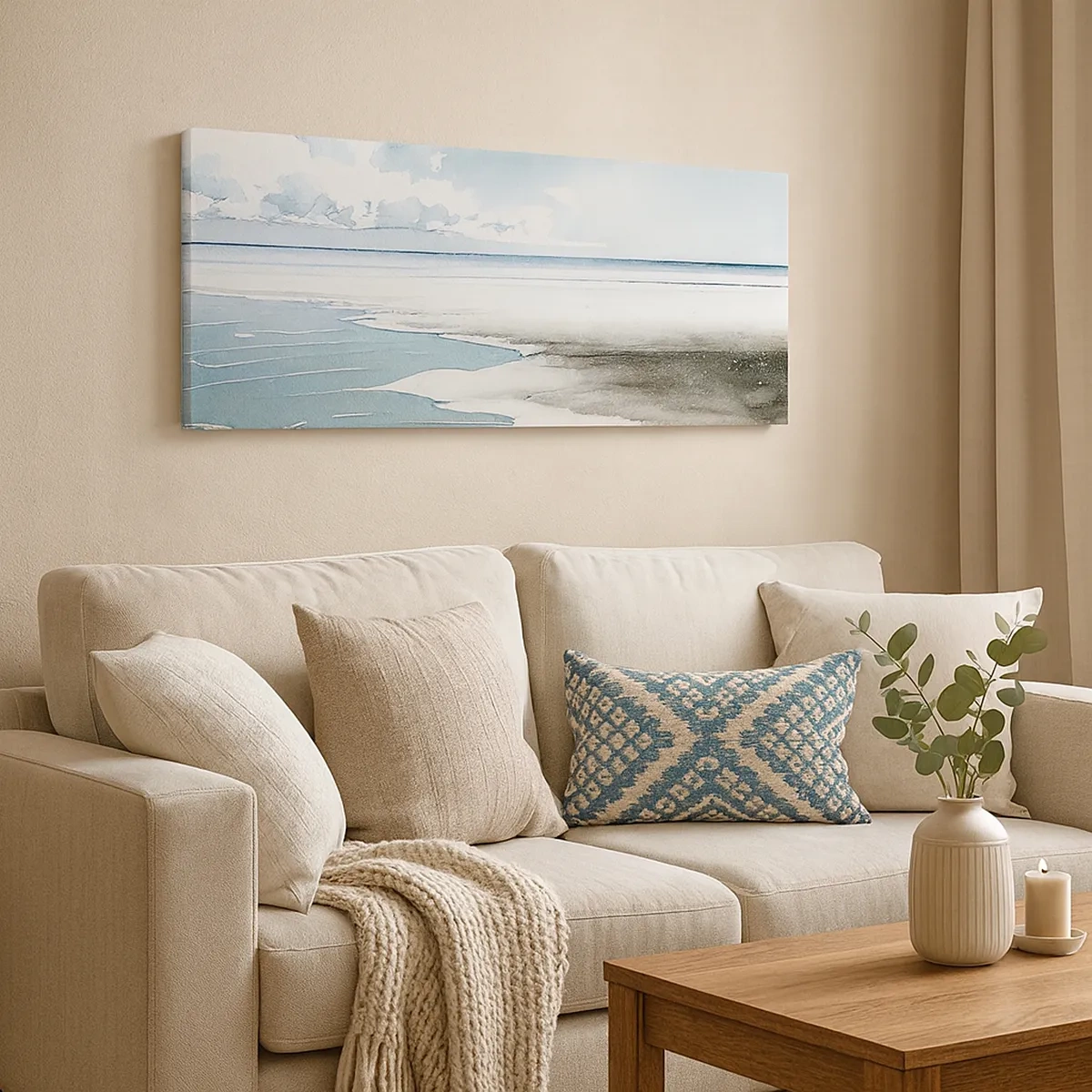 Obraz na plátne - Jemný príliv - 30x30 cm