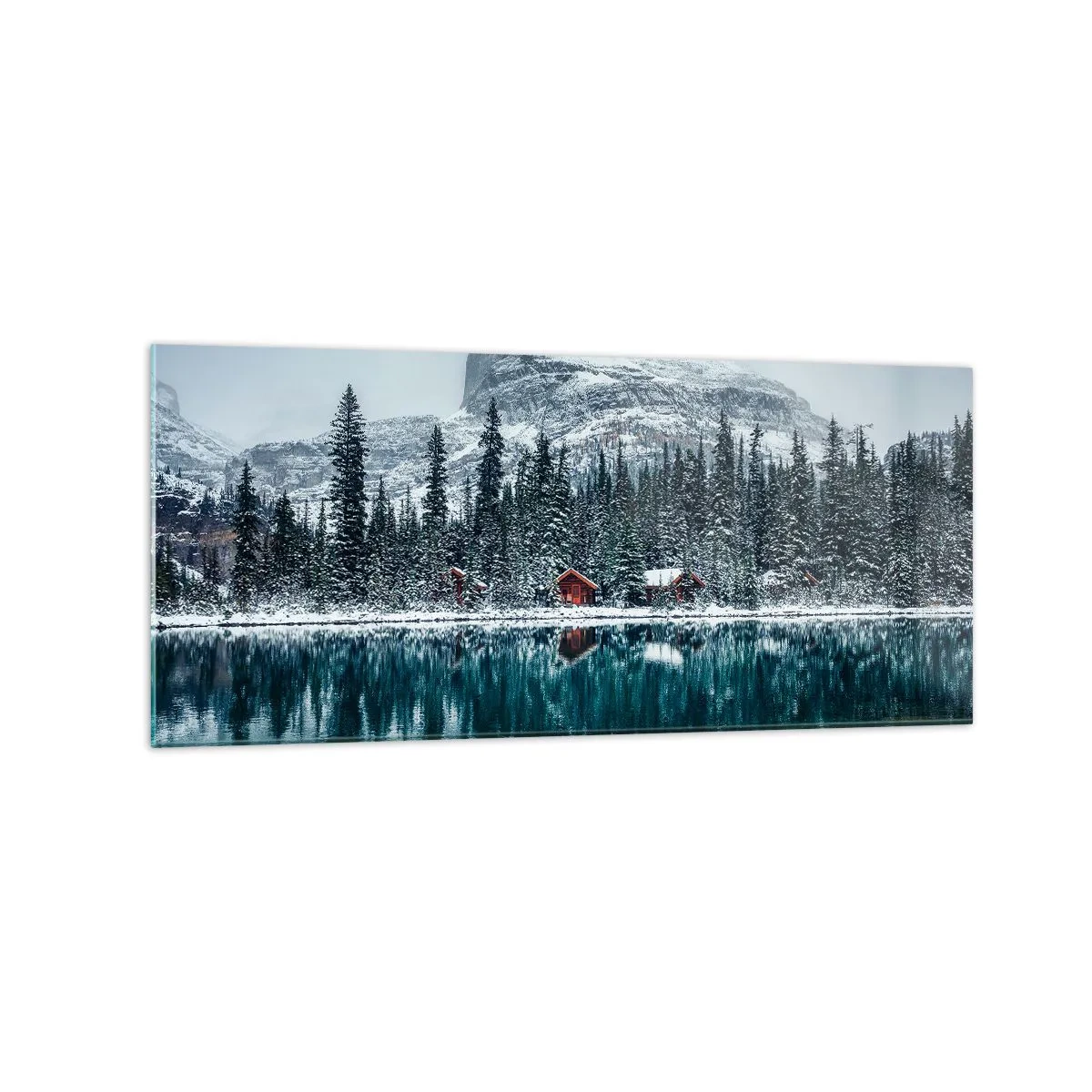 Obraz na skle - Kanadské útočisko - 120x50 cm