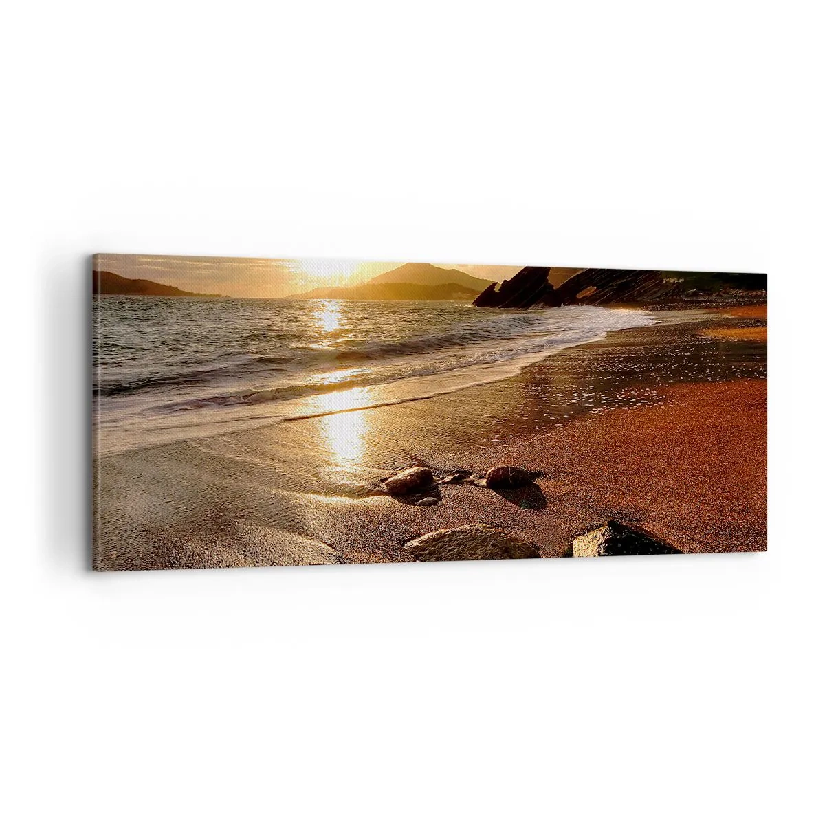 Obraz na plátne - Choď za slnkom k výšinám - 100x40 cm