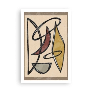 Plagát - Kompozícia – oblúky a ovály - 61x91 cm