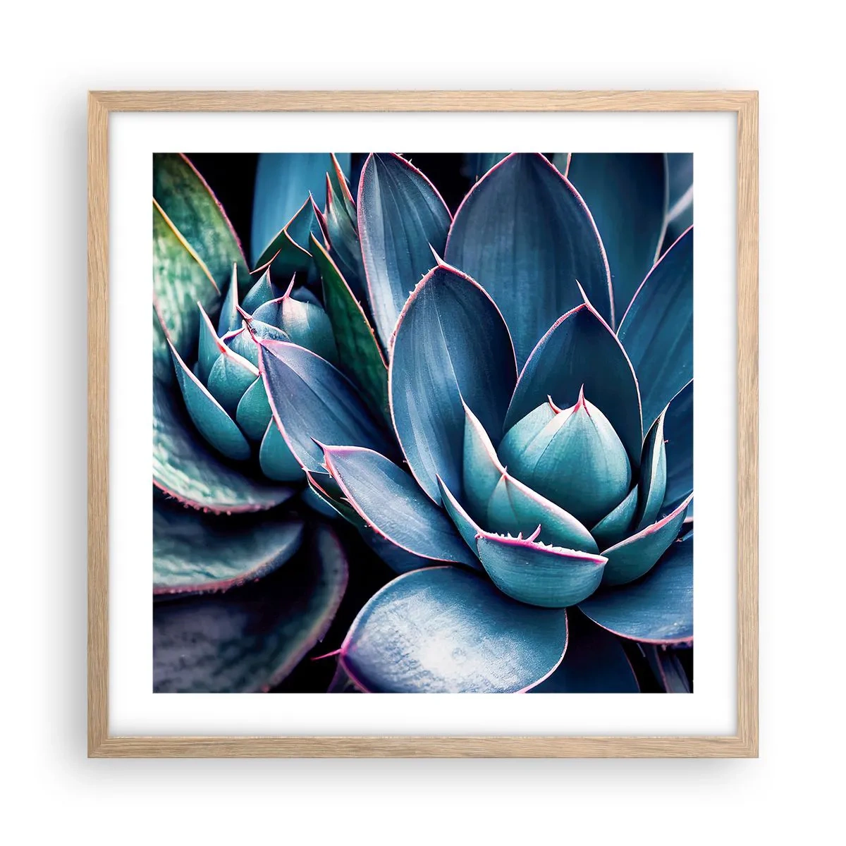 Plagát v ráme zo svetlého duba - Vitálna sila - 50x50 cm