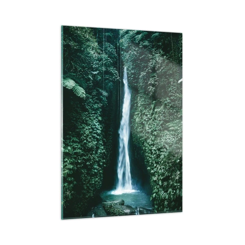 Obraz na skle - Tropický prameň - 50x70 cm