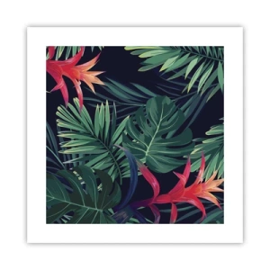 Plagát - Vzplanúť v zelenom - 40x40 cm