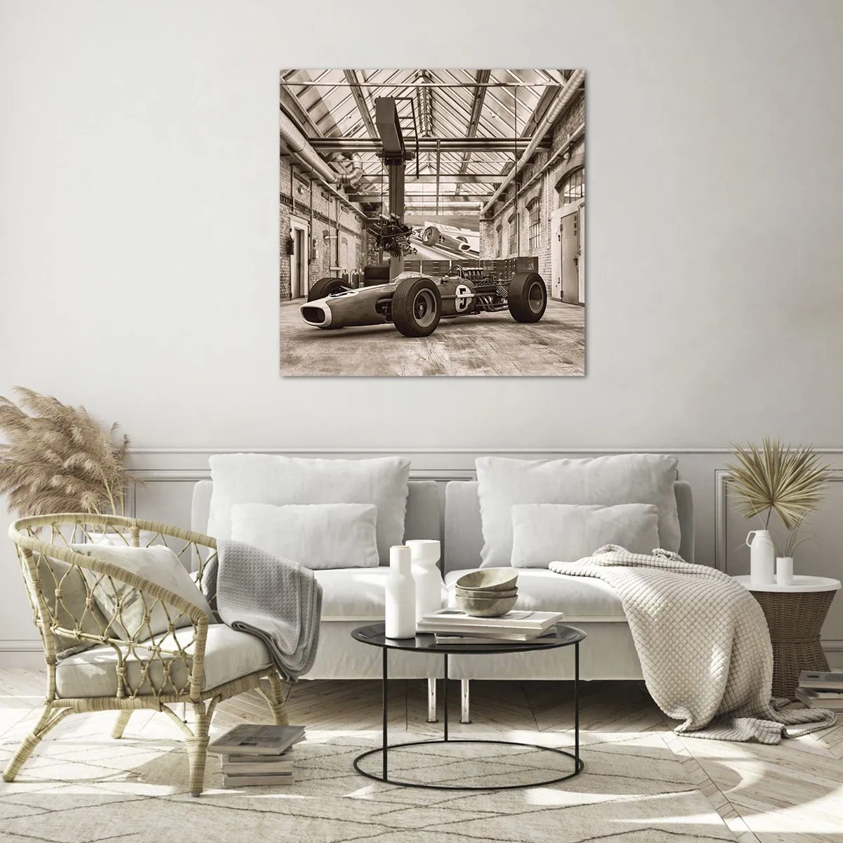 Obraz na skle - Odpočinok víťaza - 60x60 cm