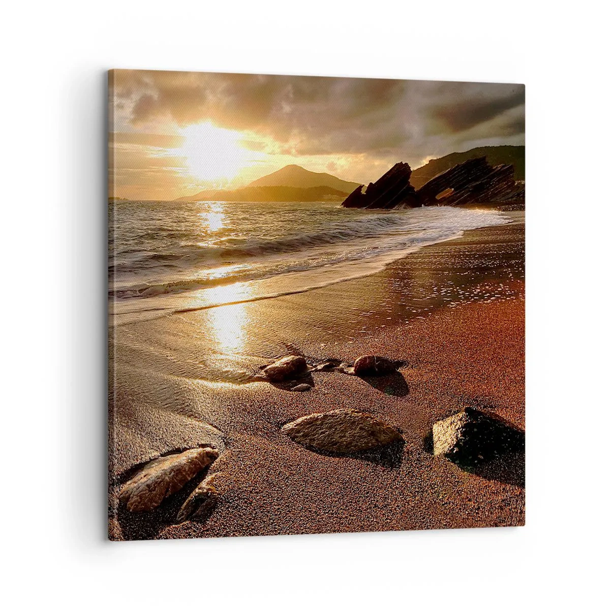 Obraz na plátne - Choď za slnkom k výšinám - 60x60 cm