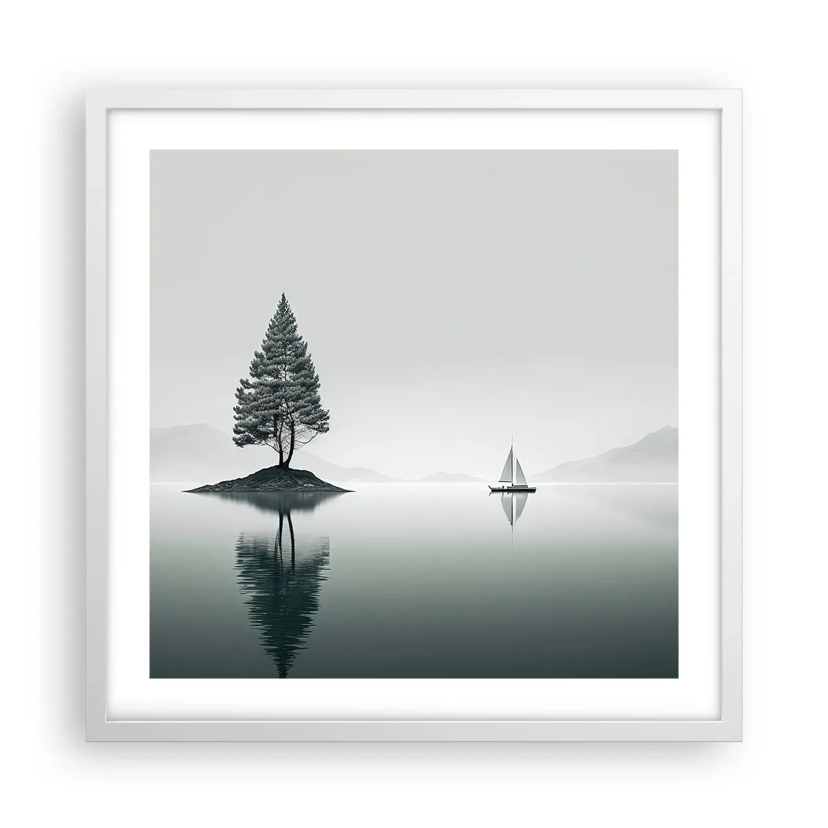 Plagát v bielom ráme - Snívanie - 50x50 cm