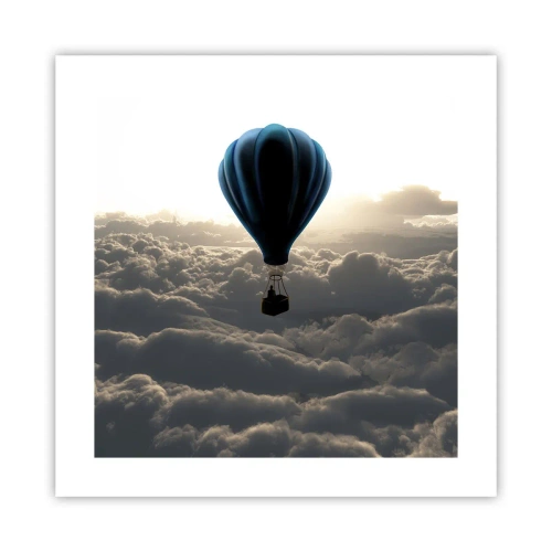 Plagát - Pútnik nad oblakmi - 40x40 cm