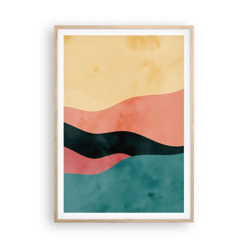 Plagát v ráme zo svetlého duba - Kompatibilný nesúlad - 70x100 cm