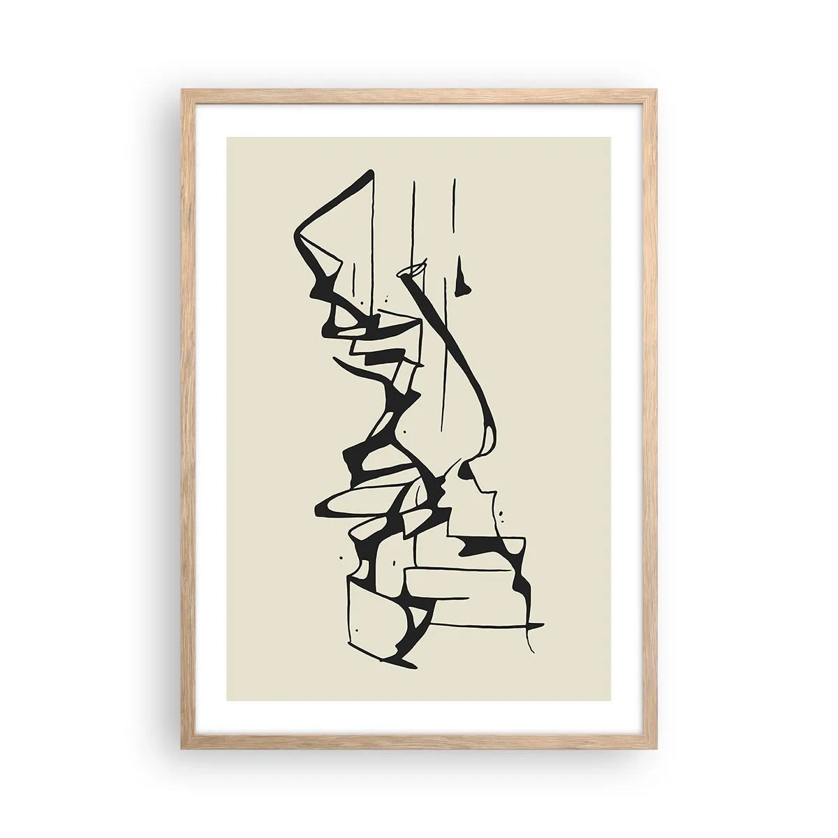 Plagát v ráme zo svetlého duba - Možná krajina - 50x70 cm