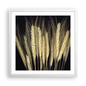 Plagát v bielom ráme - Rustikálna mágia - 50x50 cm