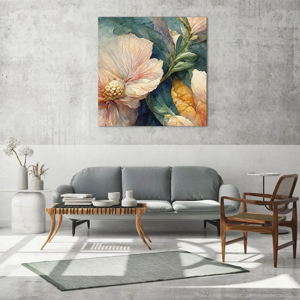 Obraz na skle - Číra subtílnosť - 70x70 cm