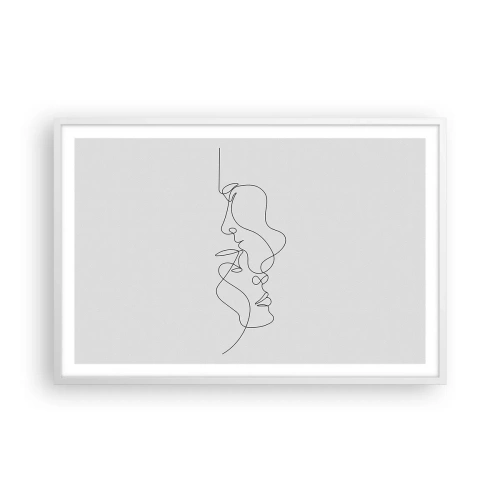 Plagát v bielom ráme - Žiar vášnivých túžob - 91x61 cm