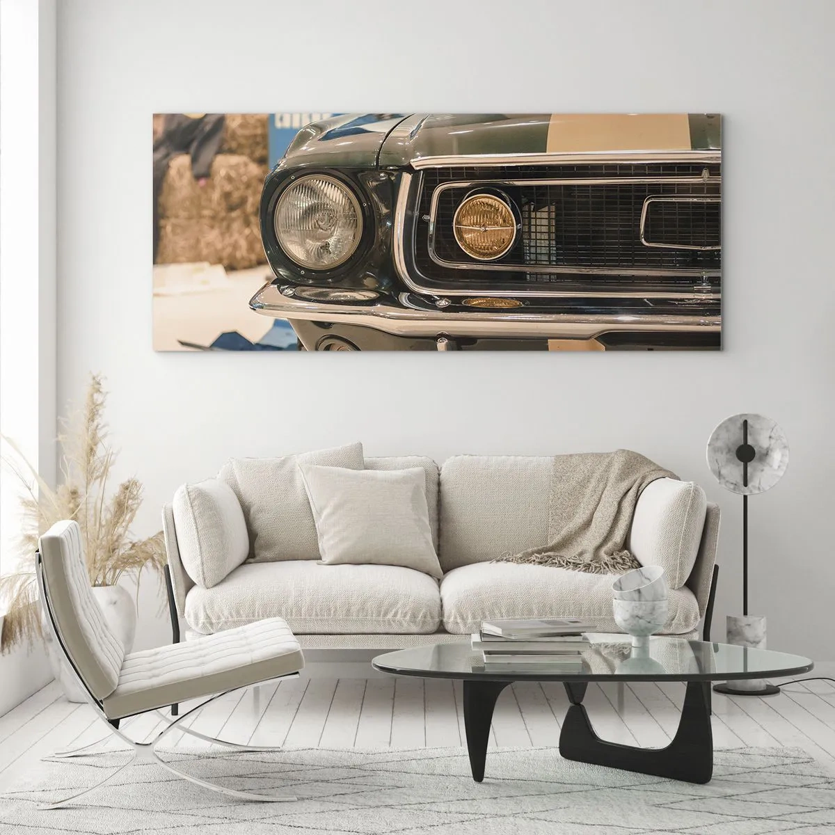 Obraz na skle - Stretnutie s legendou - 100x40 cm
