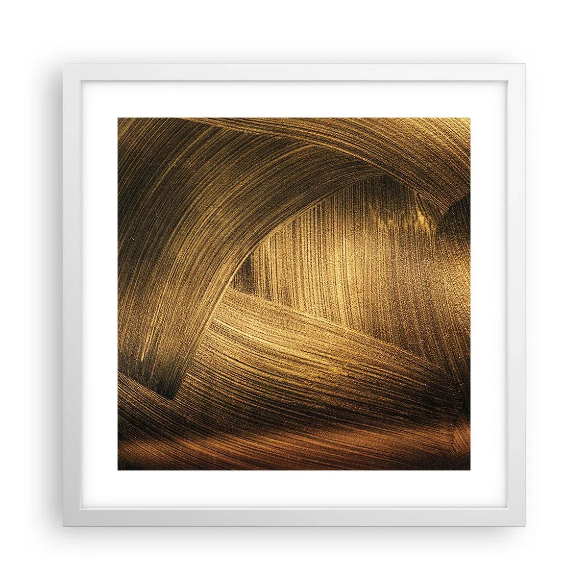 Plagát v bielom ráme - V zlatom labyrinte - 40x40 cm