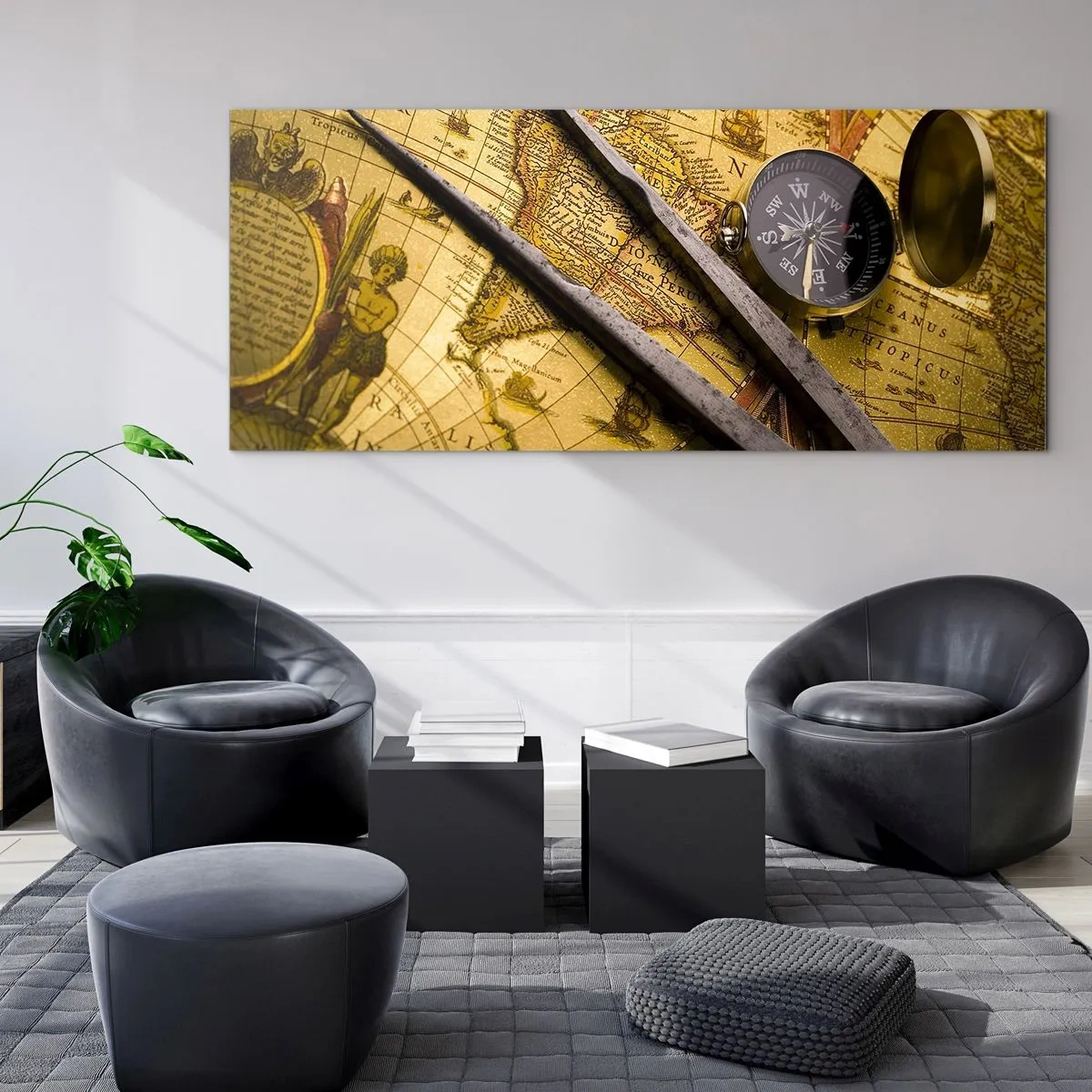 Obraz na skle - Kde sú tie poklady? - 140x50 cm