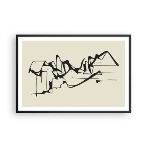 Plagát v čiernom ráme - Možná krajina - 91x61 cm